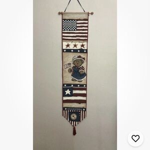 3-27 Boyd's Bears & Friends Banner American Flag Wall Hanging with Tassel USA